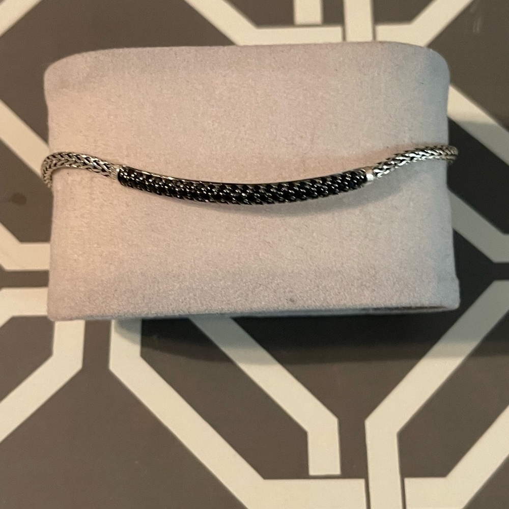 John Hardy Black Spinal Bolo Bracelet